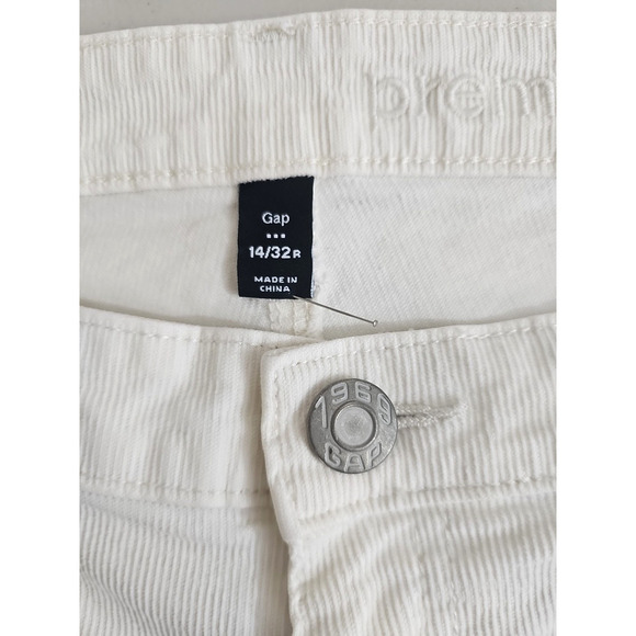 Gap ~Woman Size 14/32R~ Off-White Corduroy Premium Skinny Pants Cotton Blend. - Picture 4 of 14